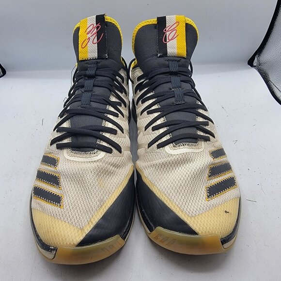 Adidas Icon 4 Roberto Clemente Turf Trainer Mens 11.5 White Yellow Shoes - Picture 2 of 12